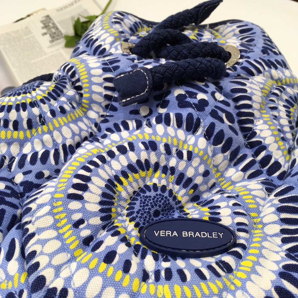 Vera Bradley | Blue Yellow Purse - Picture 7 of 7